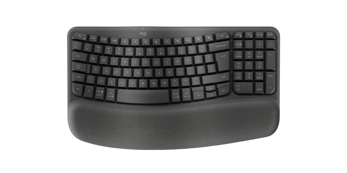 Logitech WAVE KEYSERGONOMIC KB GRAPHITE/US INTL - 2.4GHZ/BT-973 UNIV — mysz