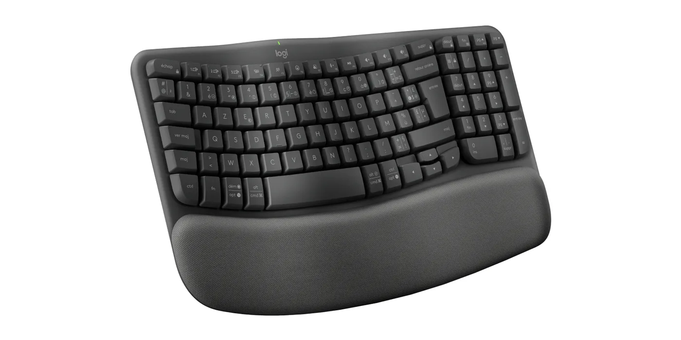 Logitech WAVE KEYS FOR BUSINESS-GRAPHITE/FRA 2.4GHZ/BT CENTRAL 419-B2B — klawiatura