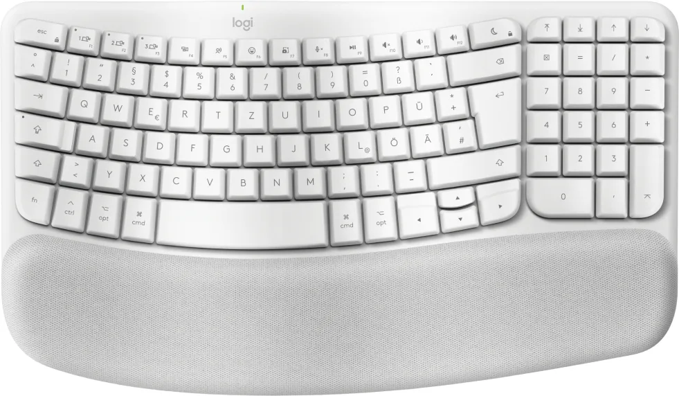 Logitech WAVE KEYS FOR MAC WRLS ERGO/KEYB-OFFWHITE-DEU-CENTRAL-419 — klawiatura