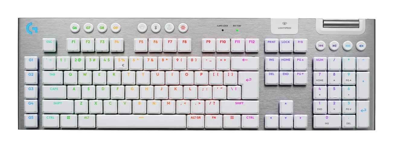 Logitech G915 X LIGHTSPEED WRLS G KB/WHITE-US INTL-EMEA28I-935 — klawiatura