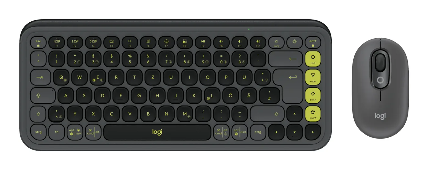Logitech POP ICON COMBO MOUSE AND KB/GRAPHITE - DEU - CENTRAL-419 — mysz