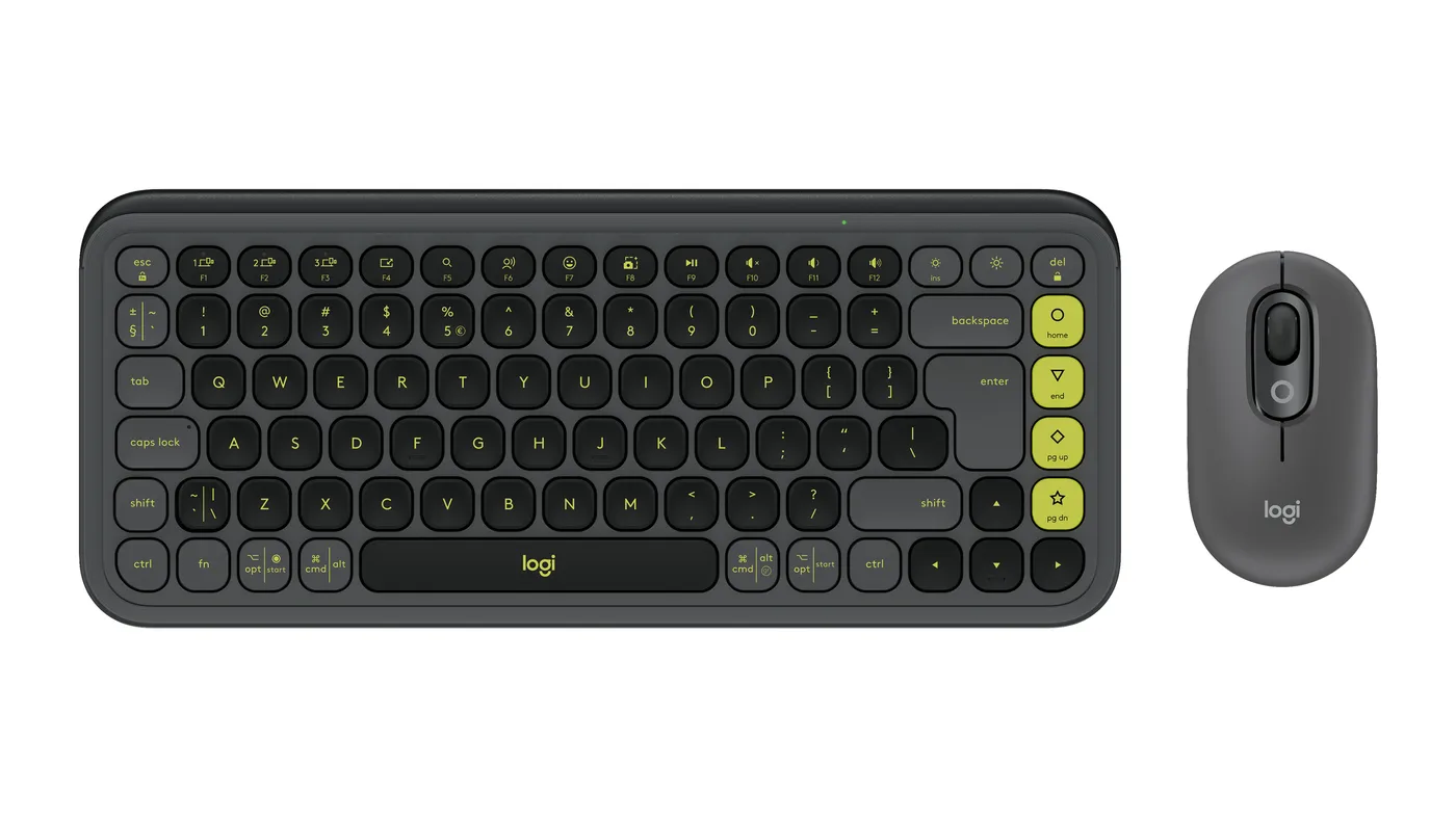Logitech POP ICON COMBO MOUSE AND KB/GRAPHITE - US INTL - INTNL-973 — klawiatura