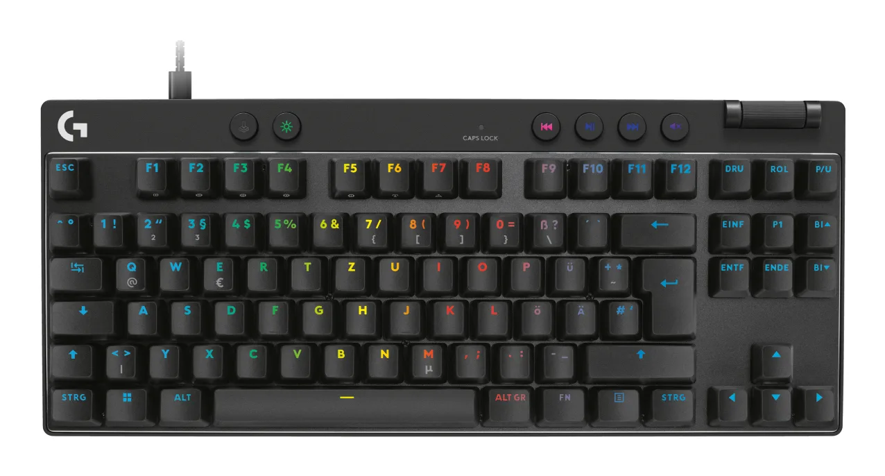 Logitech PRO X TKL RAPID/BLACK - DEU - EMEA28I-935 — klawiatura