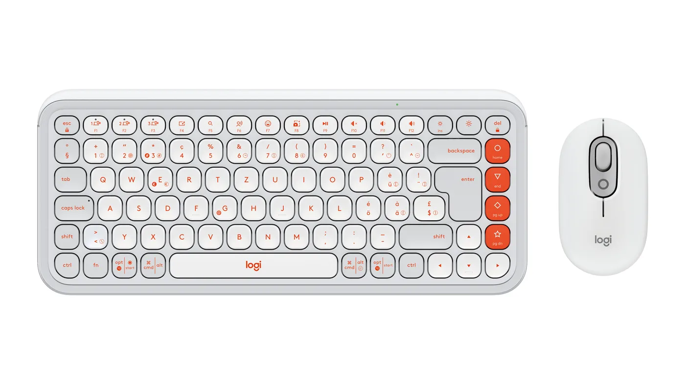 Logitech POP ICON COMBO MOUSE AND KB/OFF WHITE - CH - CENTRAL-419 — mysz