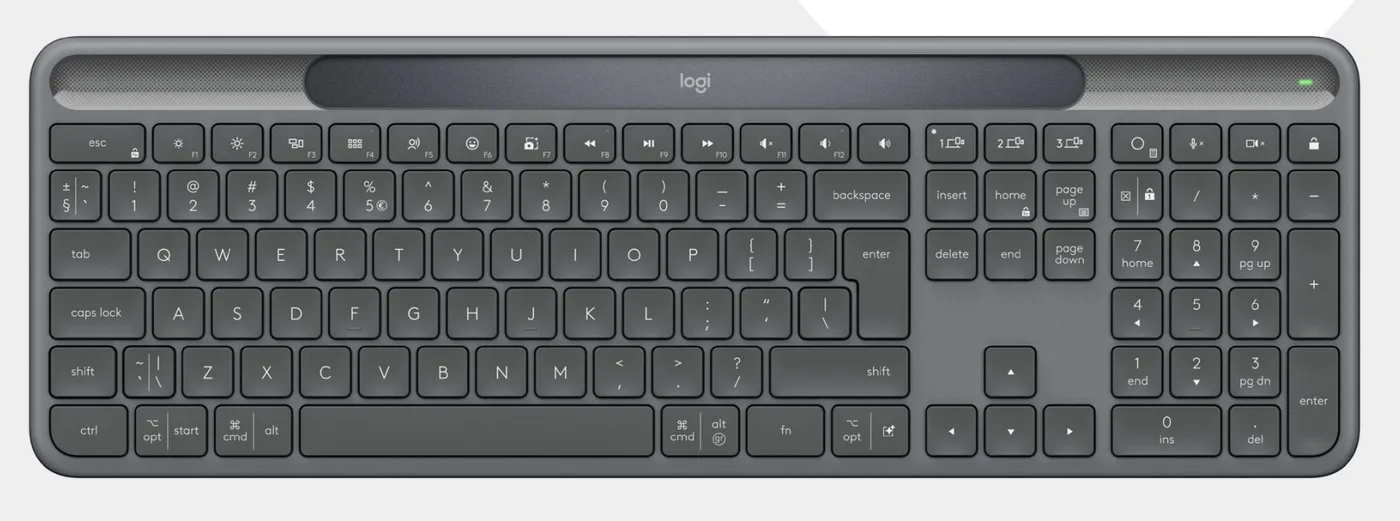 Logitech SLIM SOLAR+ FOR BUSINESS/GRAPHITE - DEU - CENTRAL-419 — klawiatura