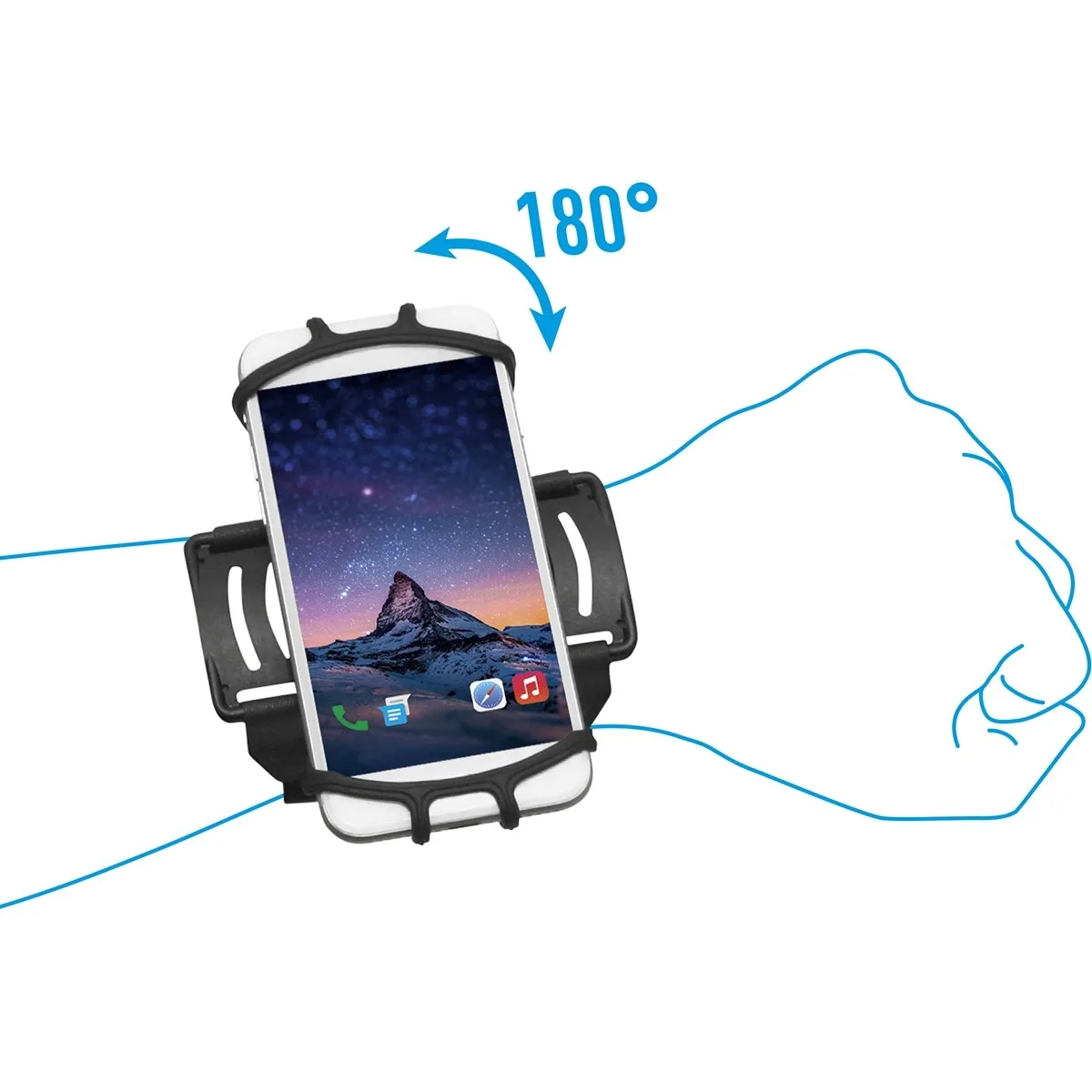 Mobilis UNIVERSAL WRIST MOUNT/ARMBAND 5-7IN HHD — kabura lub uchwyt