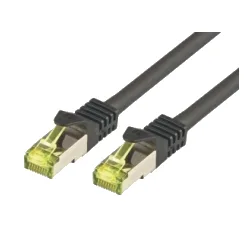Mcab CAT7 SFTP RJ45 LSZH 15M BLACK/10GBIT RAW PATCH CABLE — kabel Ethernet