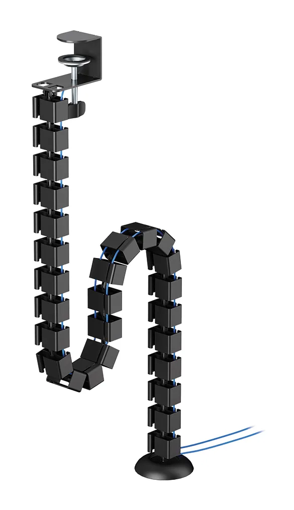 Neomounts Cable Spine Organizer for sit/stand desk frames, clamp mounted, black — akcesorium do monitorów