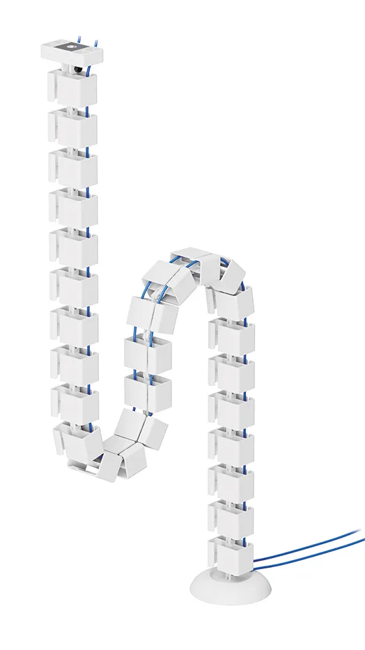 Neomounts Cable Spine Organizer for sit/stand desk frames, magnet mounted, white — akcesorium do monitorów