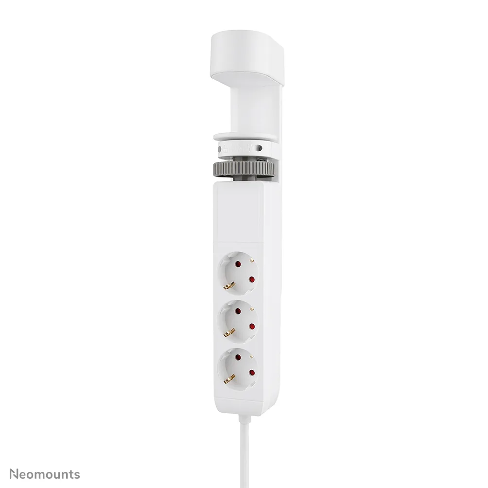 Neomounts VOLT Desk Clamp socket with Quick-charge USB Ports (clamp 0-50mm), 3x type-F 230V, 1x USB-A 18W, 2x USB-C 20W — akcesorium do laptopów