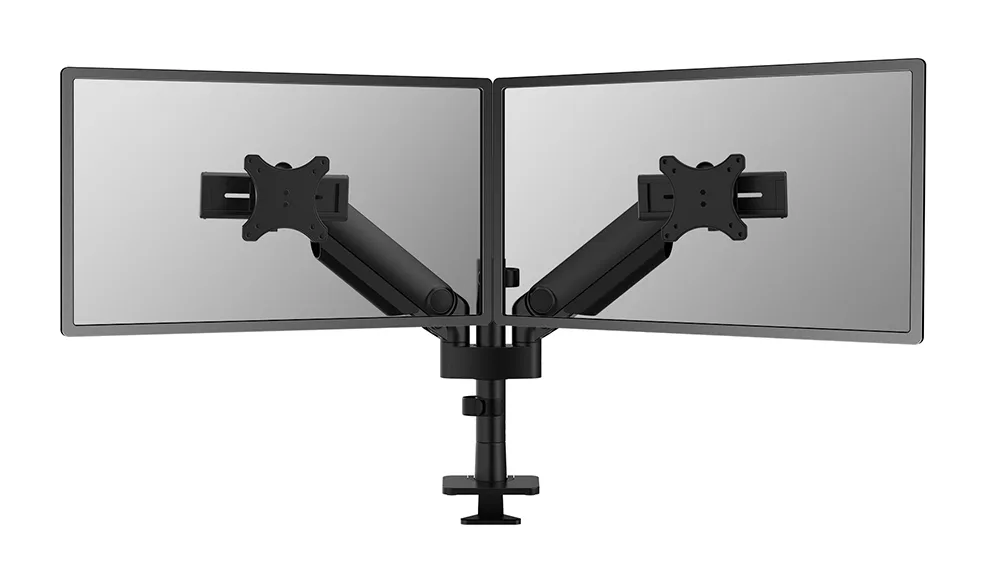 Neomounts Next One SL Desk Mount, double display, sliding VESA (topfix clamp & grommet) — uchwyt do monitora