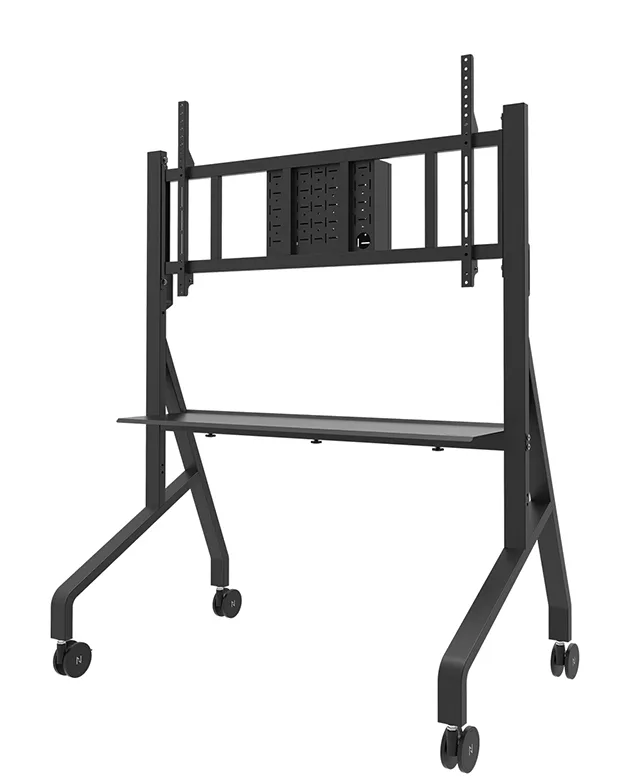 Neomounts MOVE Go XL Mobile Floor Stand (fast install, height adjustable), black — uchwyt do monitora