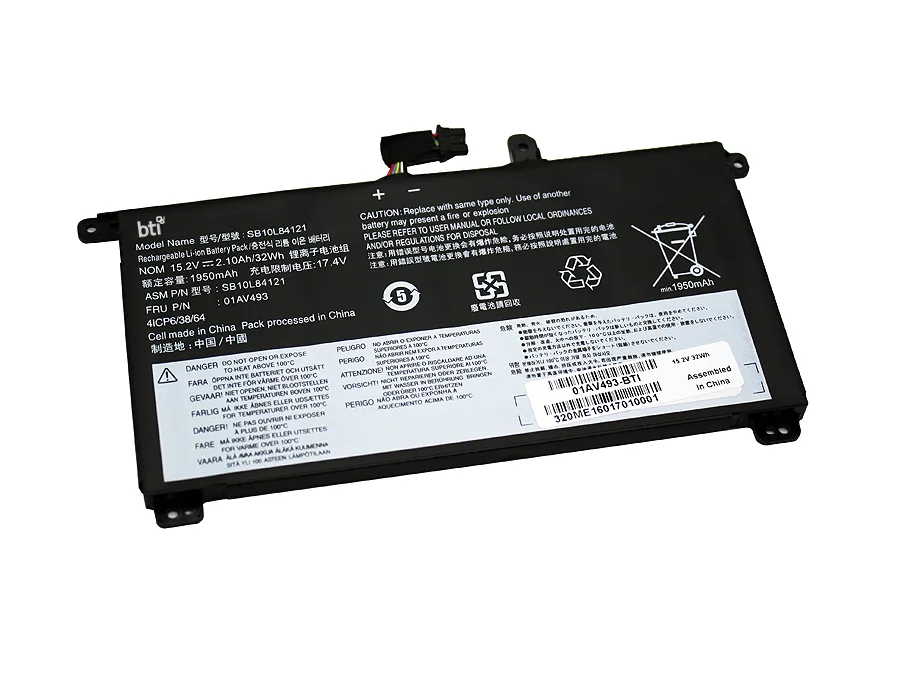 Origin Storage BTI 4C BATTERY THINKPAD T570/OEM: 01AV493 00UR890 00UR891 — bateria lub zasilacz do laptopa