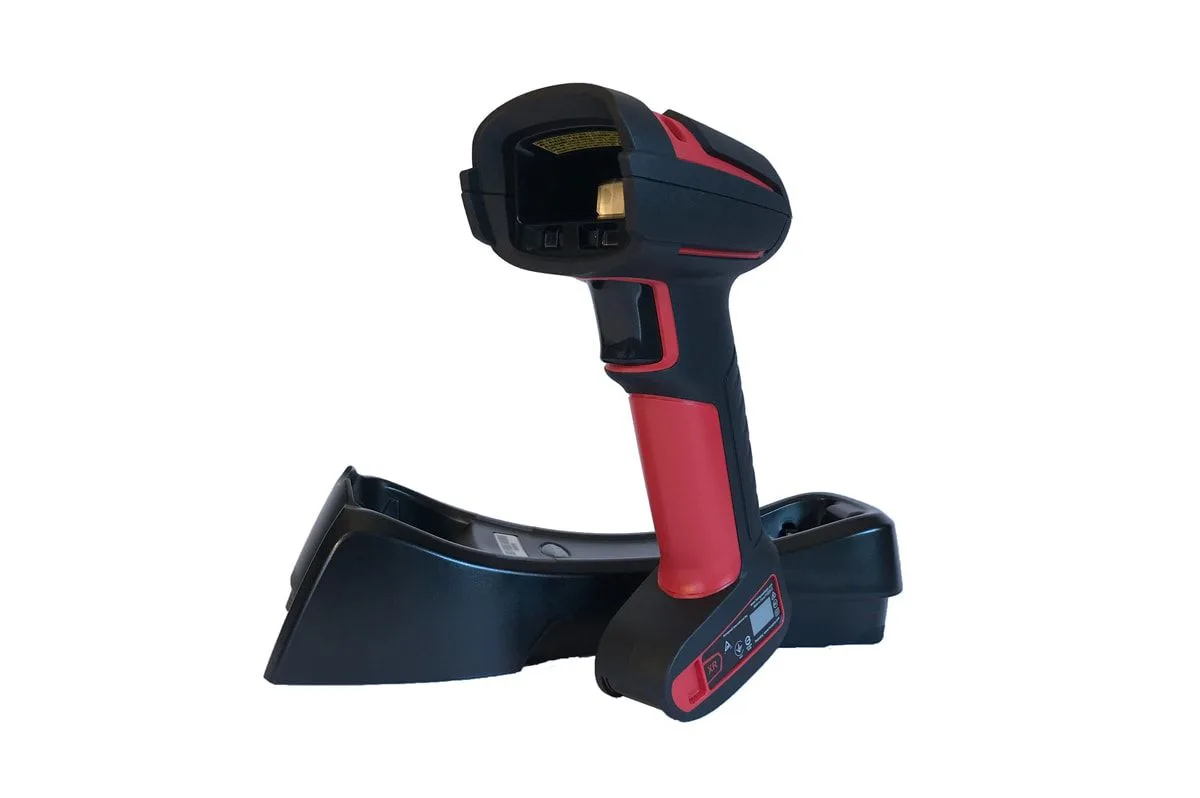 Honeywell USB Kit: Wireless. Ultra rugged/industrial. 1D, PDF417, 2D, XR (FlexRange™). Red scanner (1991iXR-3), charge & com base, USB 3m cable
