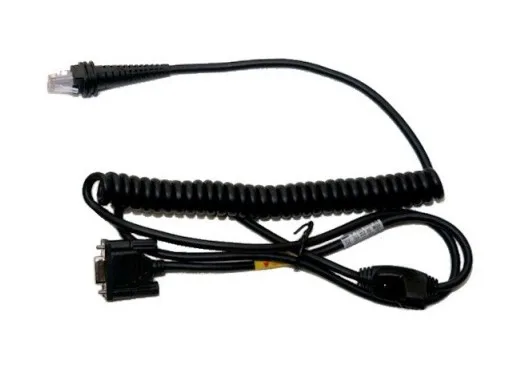 Honeywell Cable: RS232C (+/-12V signals), black, DB9 Female, 3m (9.8´), coiled, 5V external power with option for host power on pin 9