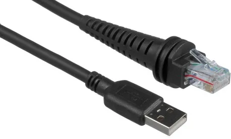 Honeywell Cable: USB, black, Type A, 3m (9.8’), straight, 5v host power, industrial grade — akcesorium do czytników kodów