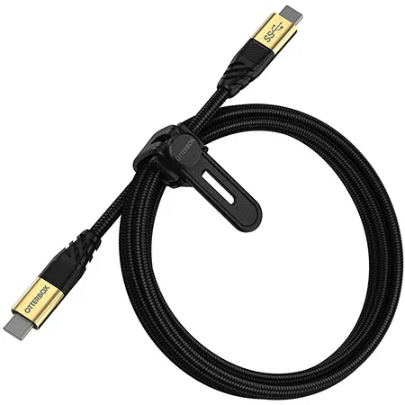 OTTERBOX PREMIUM CABLE USB C-C/3.2 GEN1 1.8M - BLACK — kabel zasilający