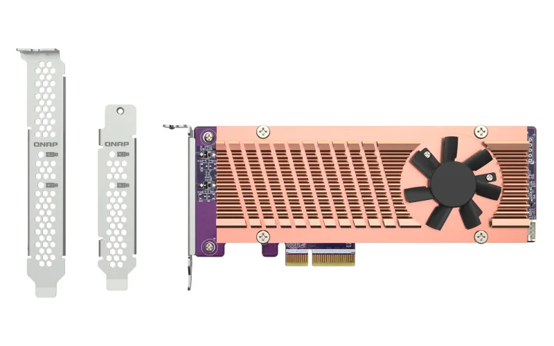 Qnap Systems DUAL M.2 PCIE SSD EXP CARD/PCIE GEN3 X4 HOST INTERFACE — karta sieciowa
