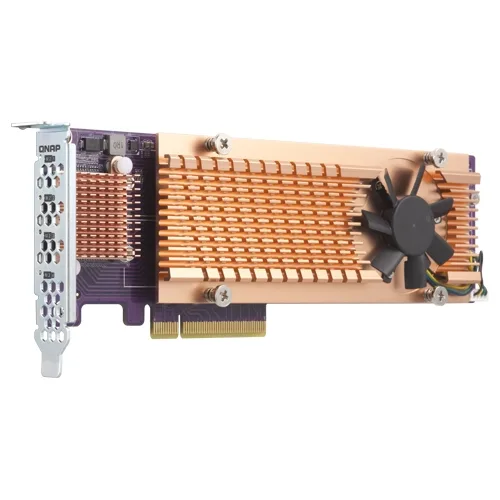 Qnap Systems QUAD M.2 PCIE SSD EXPANS CARD/SUPPORTS UP TO FOUR M.2 2280 — karta sieciowa