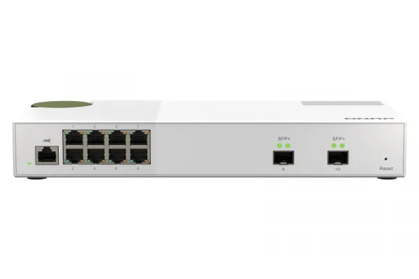 Qnap Systems WEBMANGED 8PORT SWITCH 2.5GBPS/2 PORT 10GBPS SFP+ — przełącznik LAN niezarządzalny 8 portów