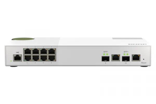 Qnap Systems QSW-M2108R-2C 8X2.5GBPS2X10GBPS/SFP+/ NBASE-T WEBMANAG SWITCH RM — przełącznik LAN niezarządzalny 8 portów