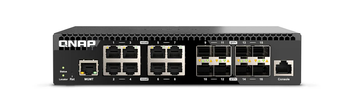 Qnap Systems SWITCH 8 PORT 10GBE SFP/8 PORTS 10GBE RJ45 — przełącznik LAN zarządzalny 8 portów