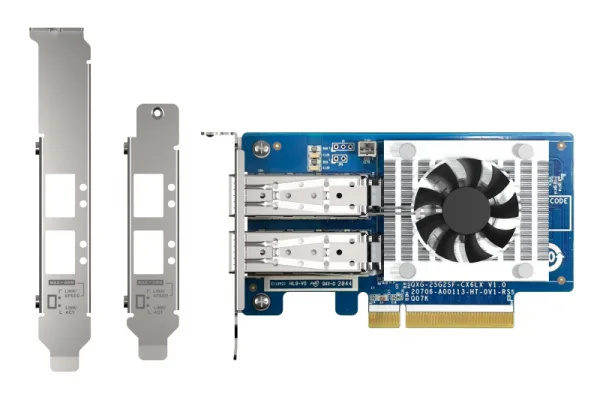 Qnap Systems 2 PORT SFP28 25GBE NW EXP CARD/LOWPROFILE FORMFACT PCIEGEN4 X8