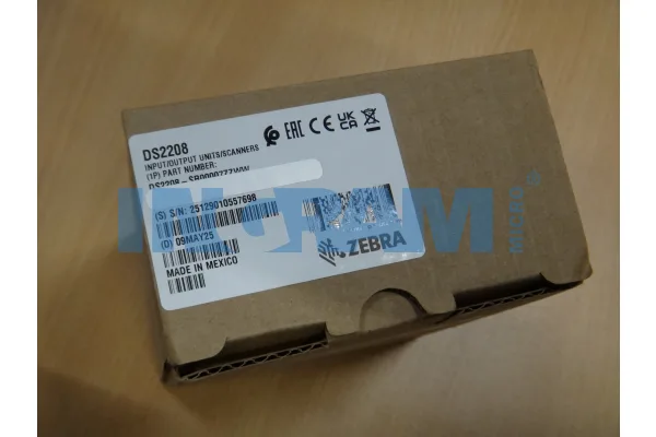 Zebra EVM DS2208: AREA IMAGER, STANDARD RANGE, CORDED, TWILIGHT BLACK — czytnik kodów kreskowych