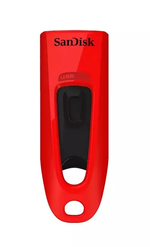 SanDisk ULTRA 32 GB USB FLASH DRIVE/USB 3.0 UP TO 100MB/S READ RED — pendrive USB