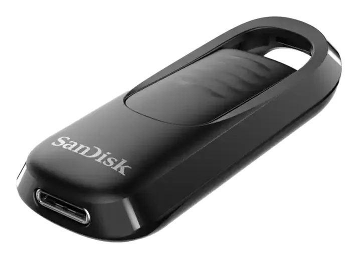 SanDisk ULTRA SLIDER TYPE-C FLASH DRIVE/128GB USB 3.2 G1 RETRACTABLE CON — pendrive USB