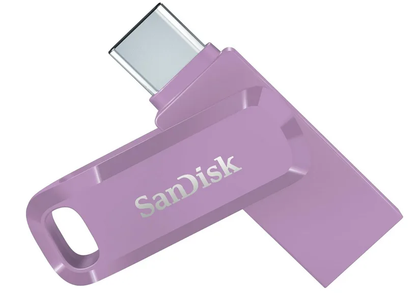 SanDisk ULTRA DUAL DRIVE GO USB TYPE- C/LAVENDER GLOBAL 150MB/S 64GB — pendrive USB