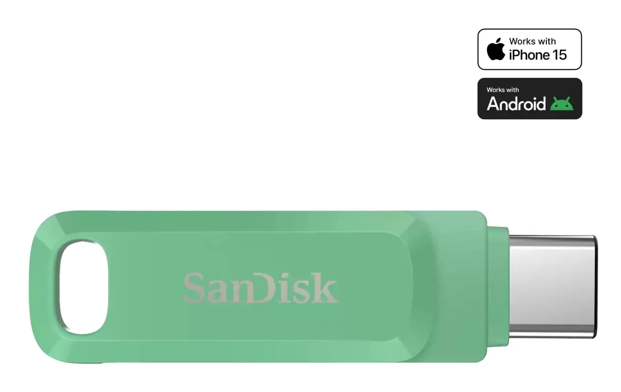 SANDISK ULTRA DUAL DRIVE GO USB/TYPE-C 1TB ABSINTHE GREEN GLOBAL — pendrive USB
