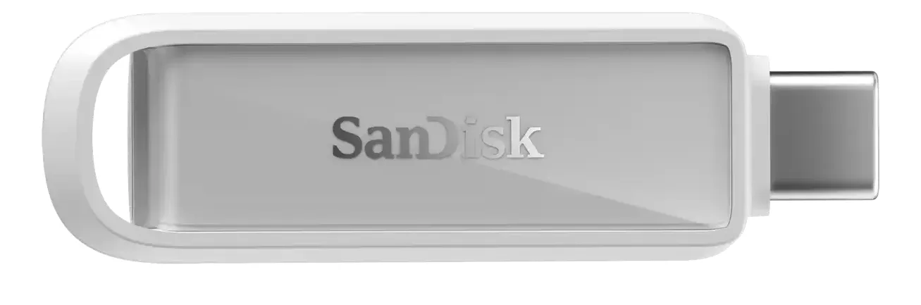 SANDISK PHONE DRIVE WITH USB-C/ARCTIC WHITE 128GB — pendrive USB