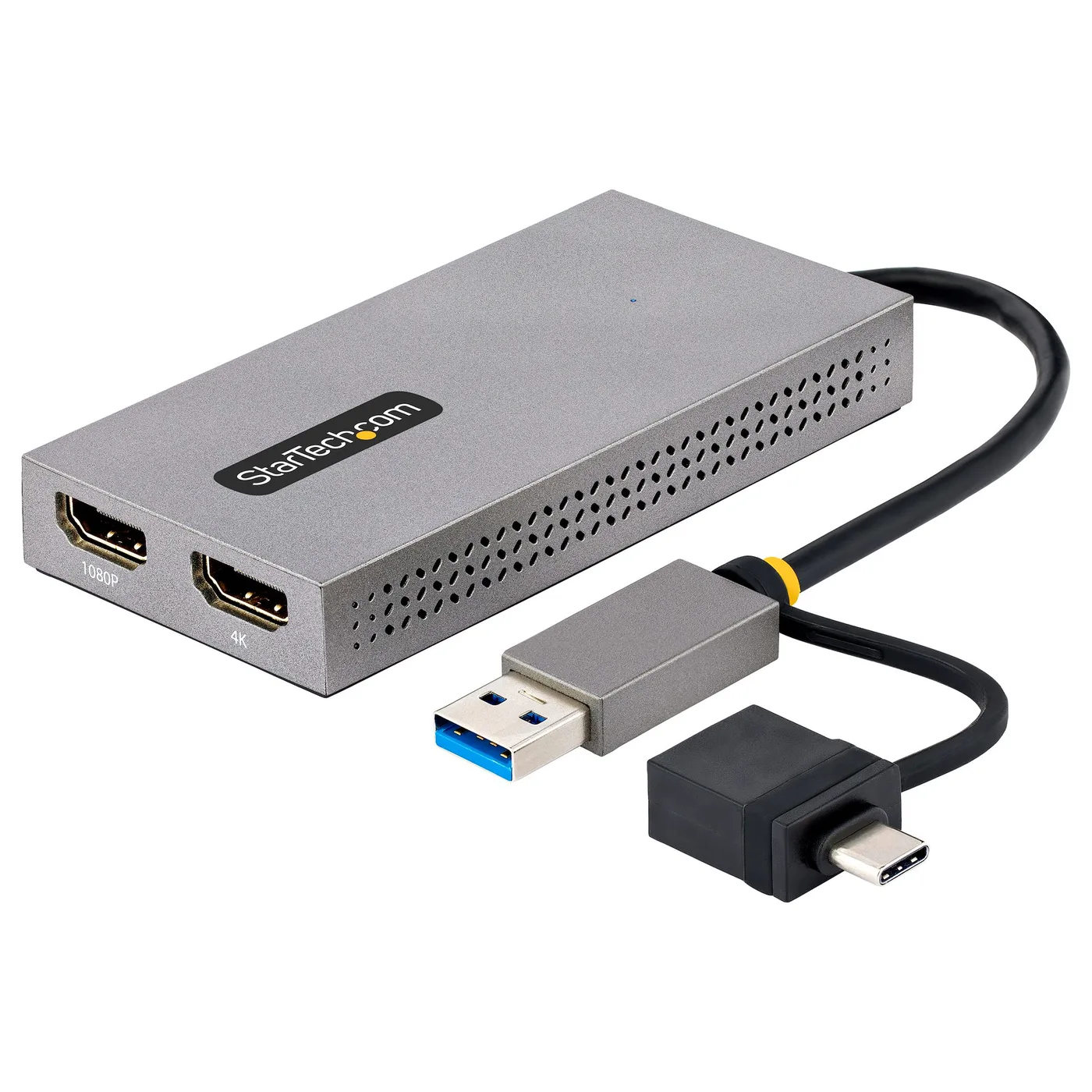 StarTech USB TO DUAL HDMI ADAPTER/USB-A OR C 1X 4K 30HZ 1X 1080P — kabel do monitora
