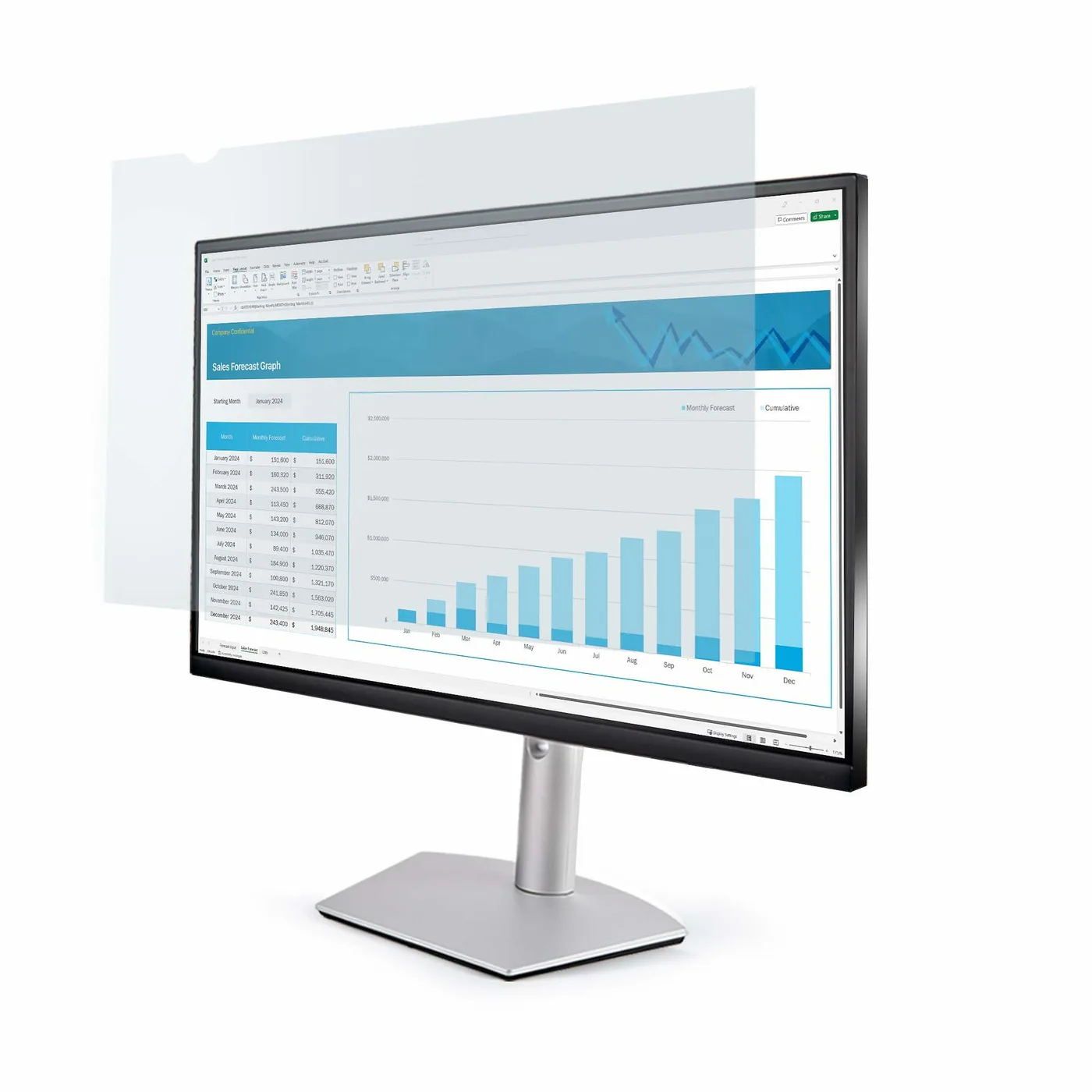 StarTech 24IN ANTI-BLUE LIGHT FILTER — akcesorium do monitorów