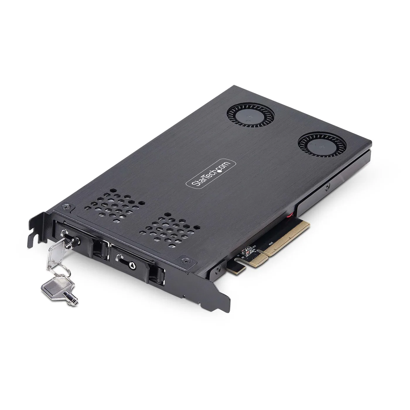 StarTech DUAL M.2 NVME SSD TO PCIE X8/REMOVABLE MOBILE RACK/BACKPLANE — dysk SSD