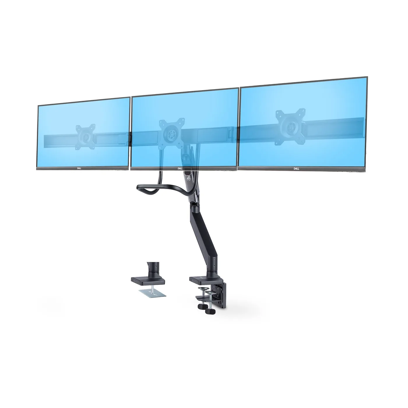 StarTech TRIPLE MONITOR DESK MOUNT/CROSSBAR DESIGN UP TO 27IN SCREE — uchwyt do monitora