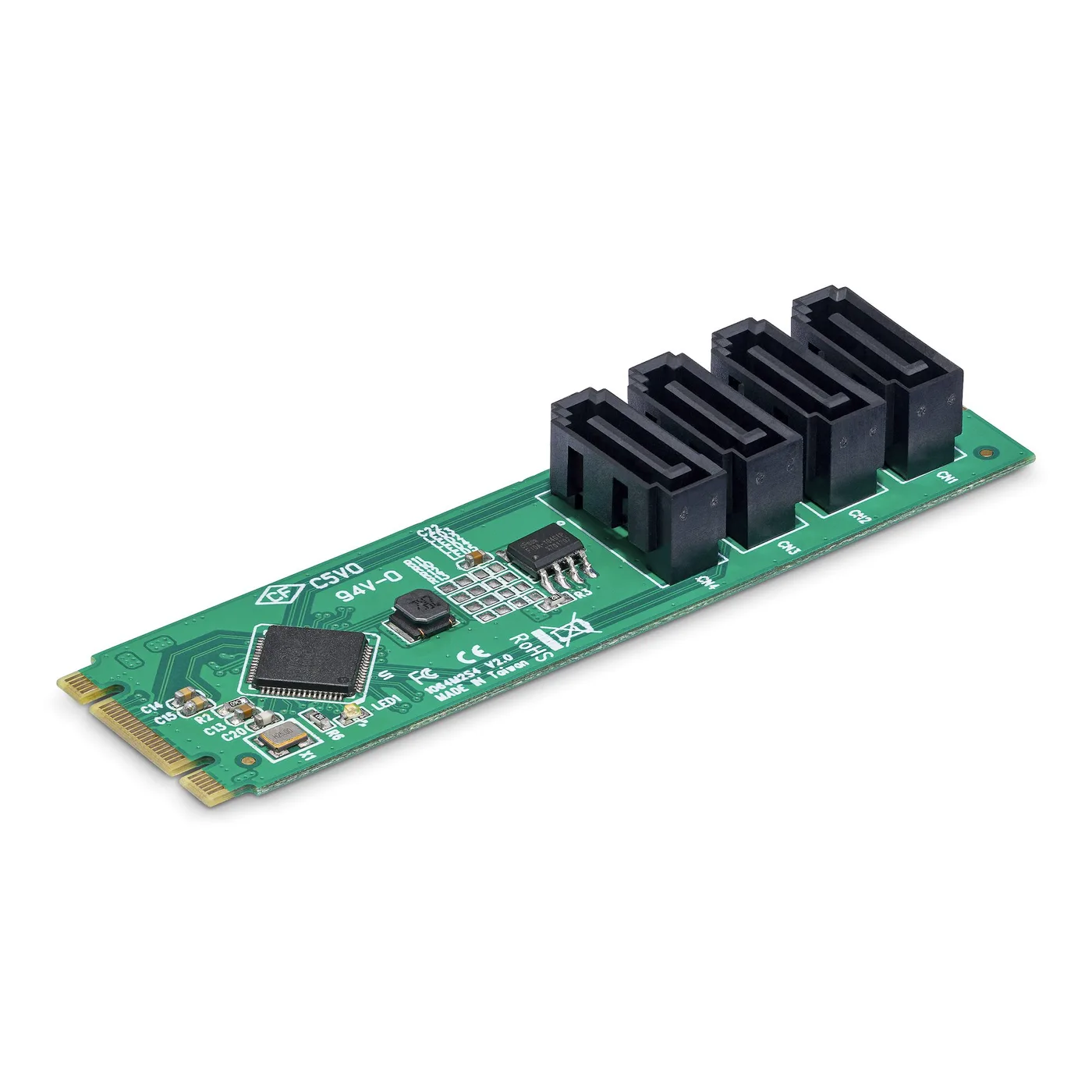 StarTech 4-PORT M.2 TO SATA ADAPTER/M.2 PCIE 3.0 TO SATA EXPANSION C — kabel USB