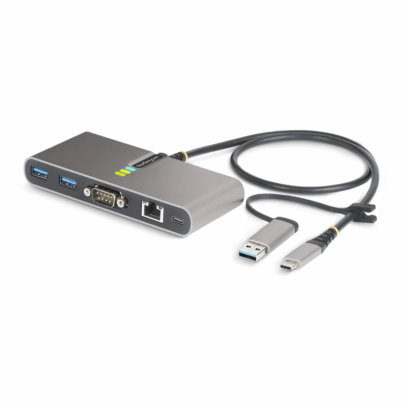 StarTech USB-C/USB-A HUB - GBE - RS232/A HUB GB ETHERNET RS232 SERIAL — stacja dokująca