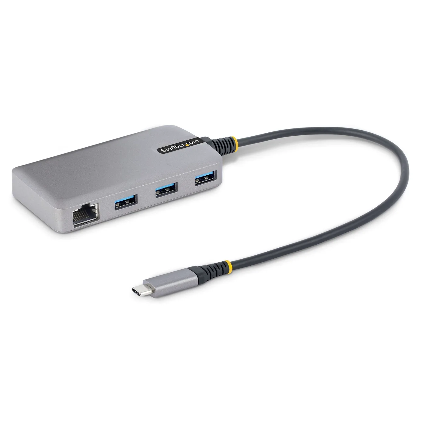 StarTech 3-PORT USB-C HUB W/ ETHERNET/13IN WIN11P PLATINUM — hub USB