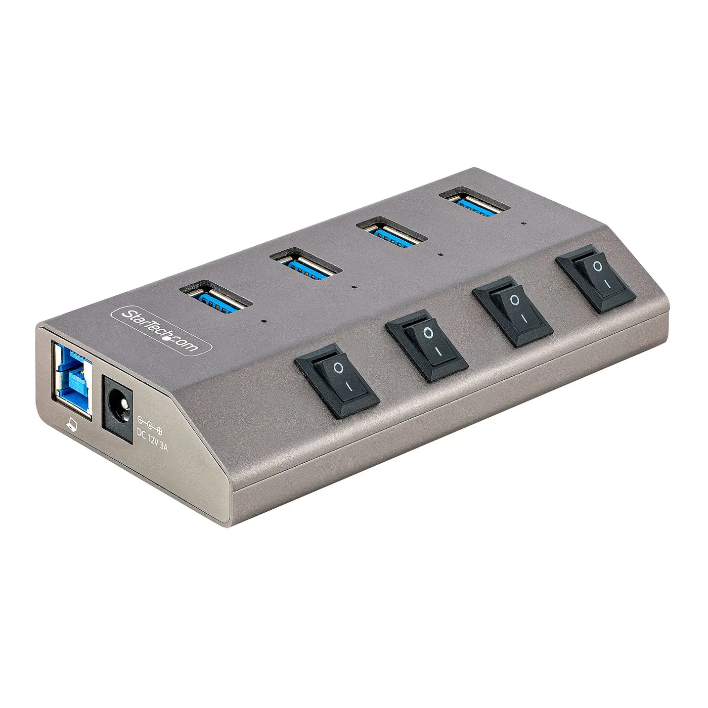 StarTech 4-PT USB HUB W/ON/OFF SWITCHES/WITH INDIVIDUAL ON/OFF SWITCHES — hub USB