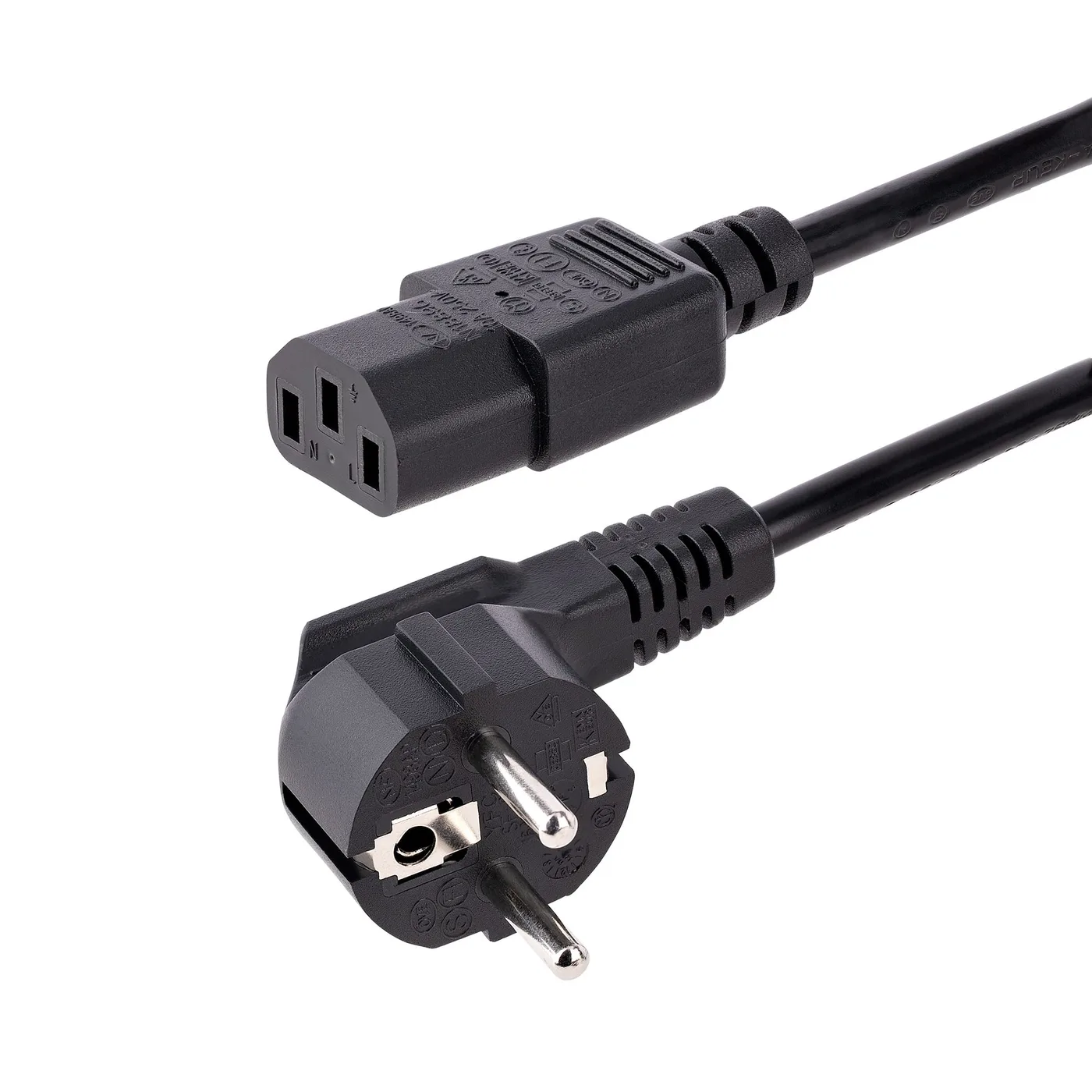 StarTech COMPUTER POWER CORD - 3FT (1M)/EU SCHUKO TO C13 18AWG — kabel zasilający