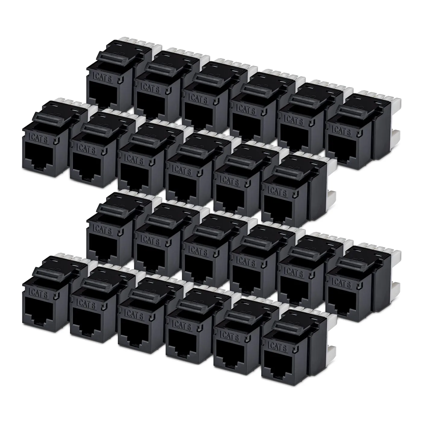 StarTech CAT6 KEYSTONE JACK 24-PACK/24-PACK180-DEGREE 110 PUNCH DOWN