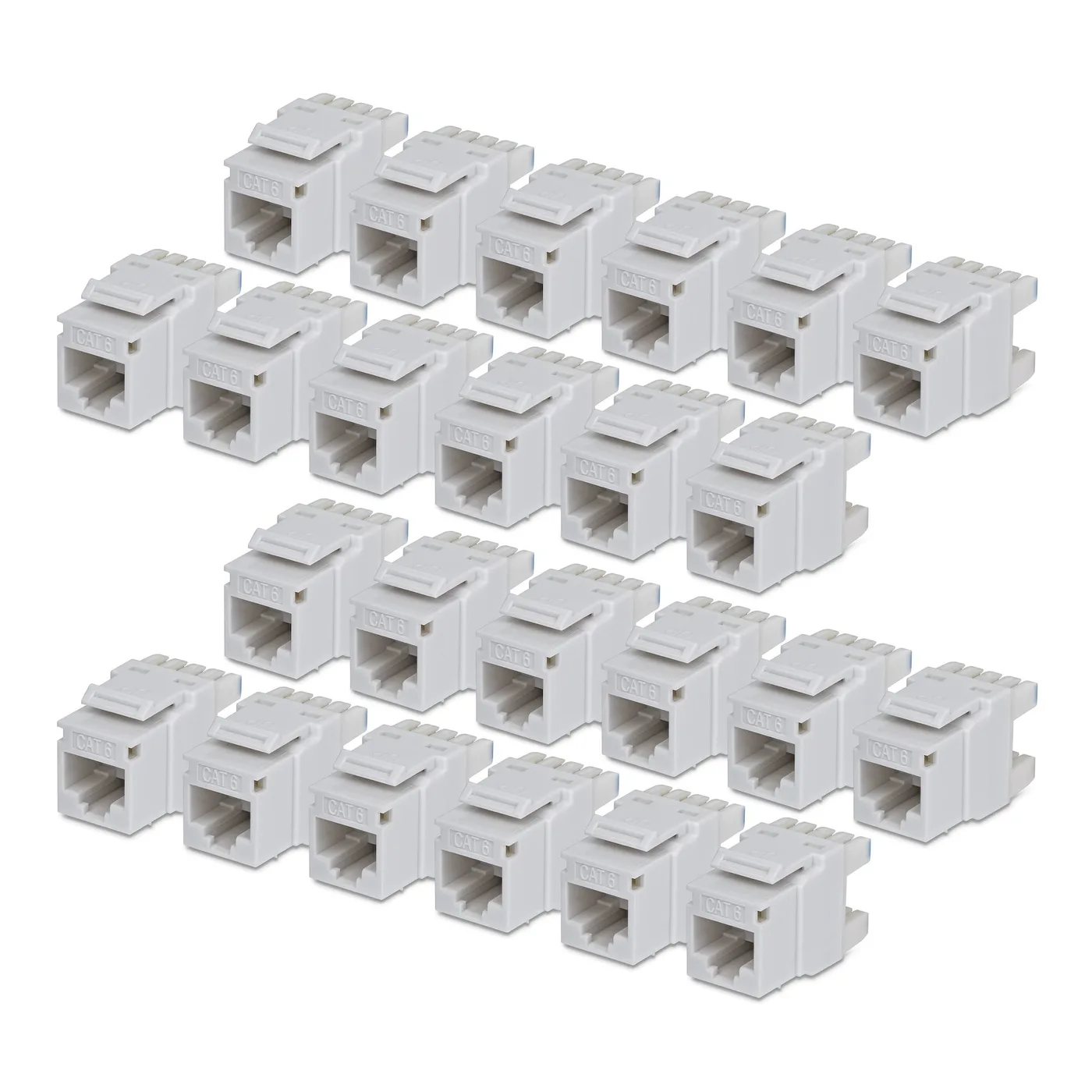 StarTech CAT6 KEYSTONE JACK 24-PACK/24-PACK180-DEGREE 110 PUNCH DOWN
