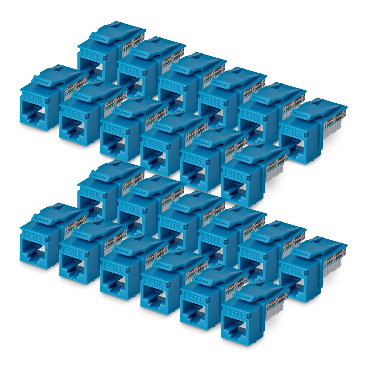 StarTech CAT6 KEYSTONE JACK 24-PACK/24-PACK90-DEGREE 110 PUNCH DOWN