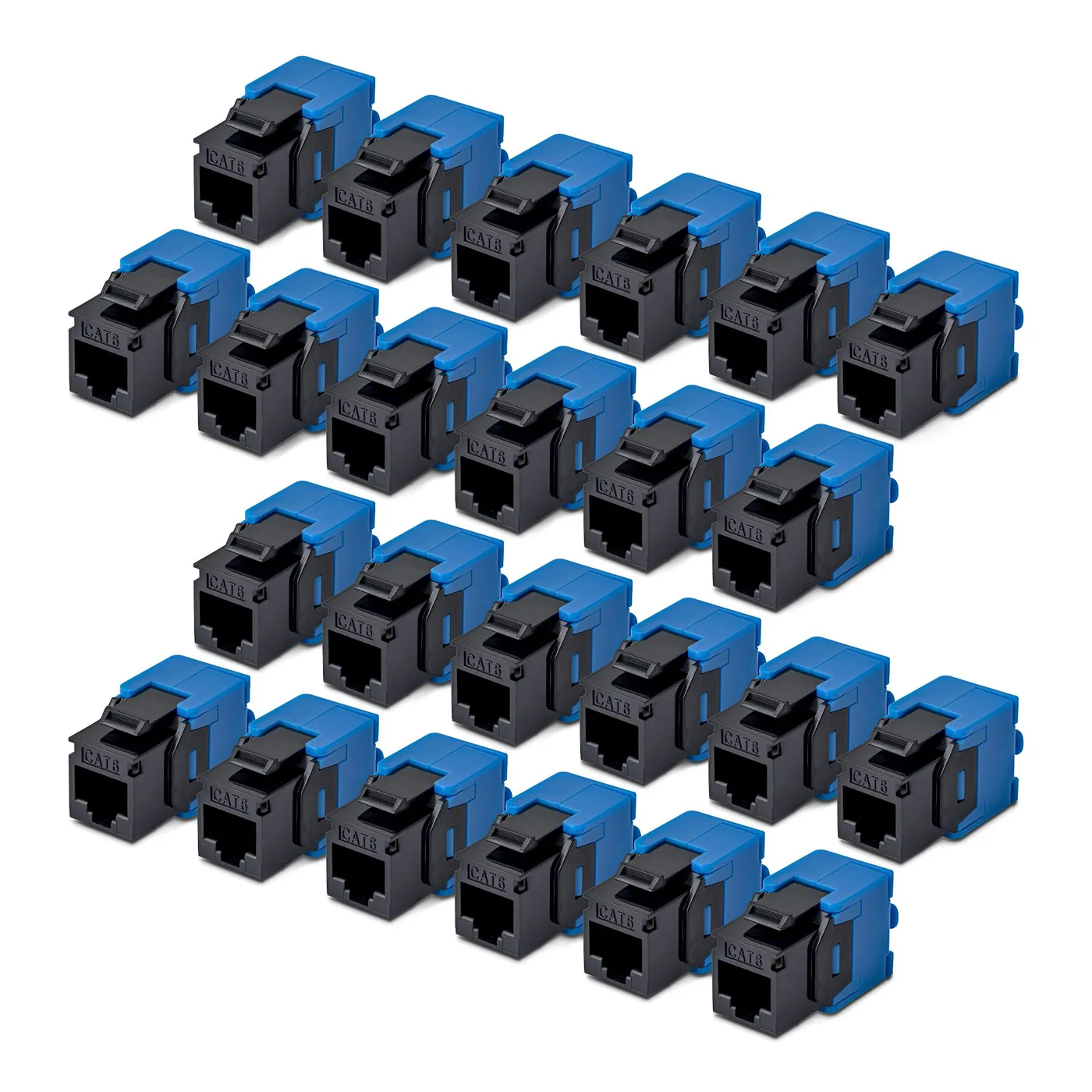 StarTech CAT6 KEYSTONE JACK 24-PACK/24-PACK180-DEGREE TOOLLESS BLACK