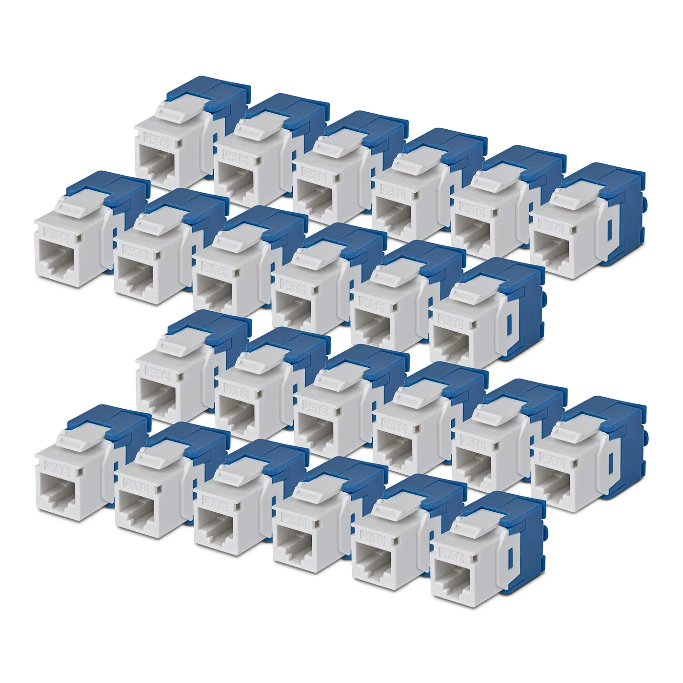 StarTech CAT6 KEYSTONE JACK 24-PACK/24-PACK180-DEGREE TOOLLESS WHITE