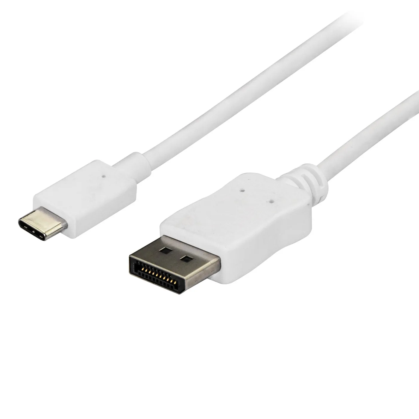 StarTech 6 FT USB C TO DP CABLE - WHITE/USB C TO DP ADAPTER - WHITE — kabel do monitora 60 Hz