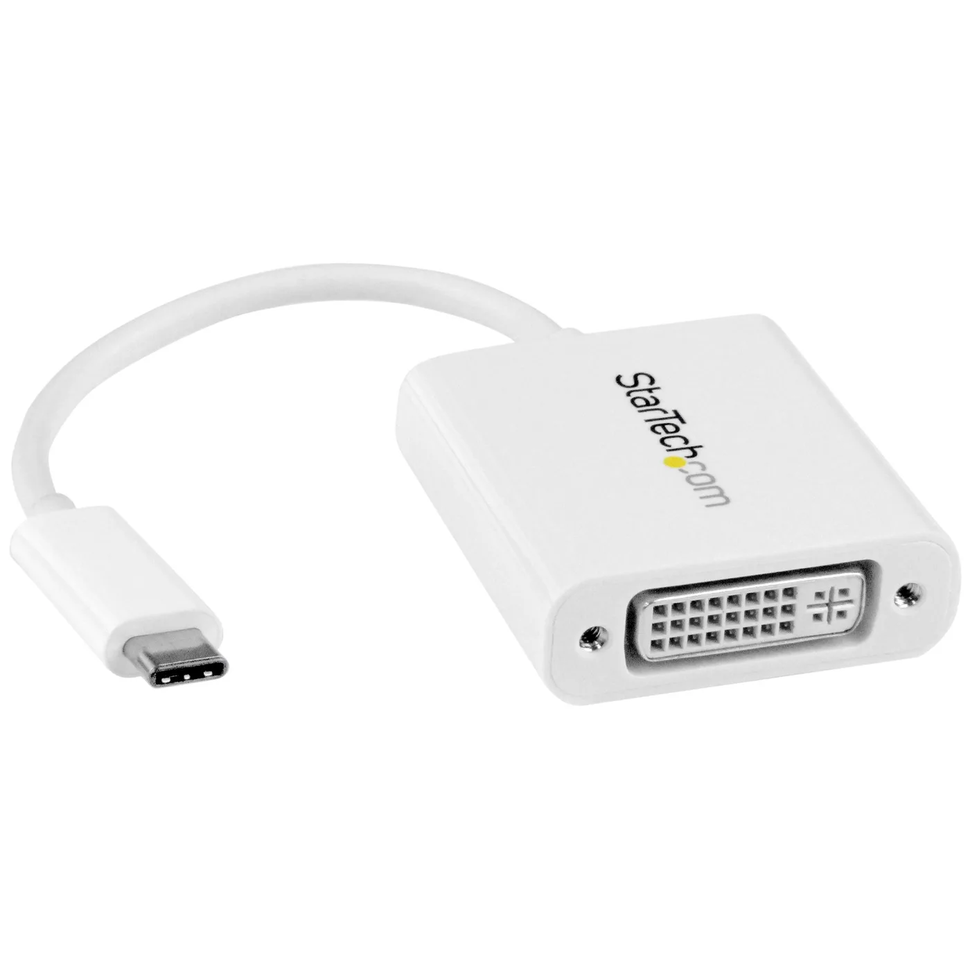 StarTech USB-C TO DVI ADAPTER - WHITE/USB-C DVI VIDEO CONVERTER-WHITE — kabel do monitora