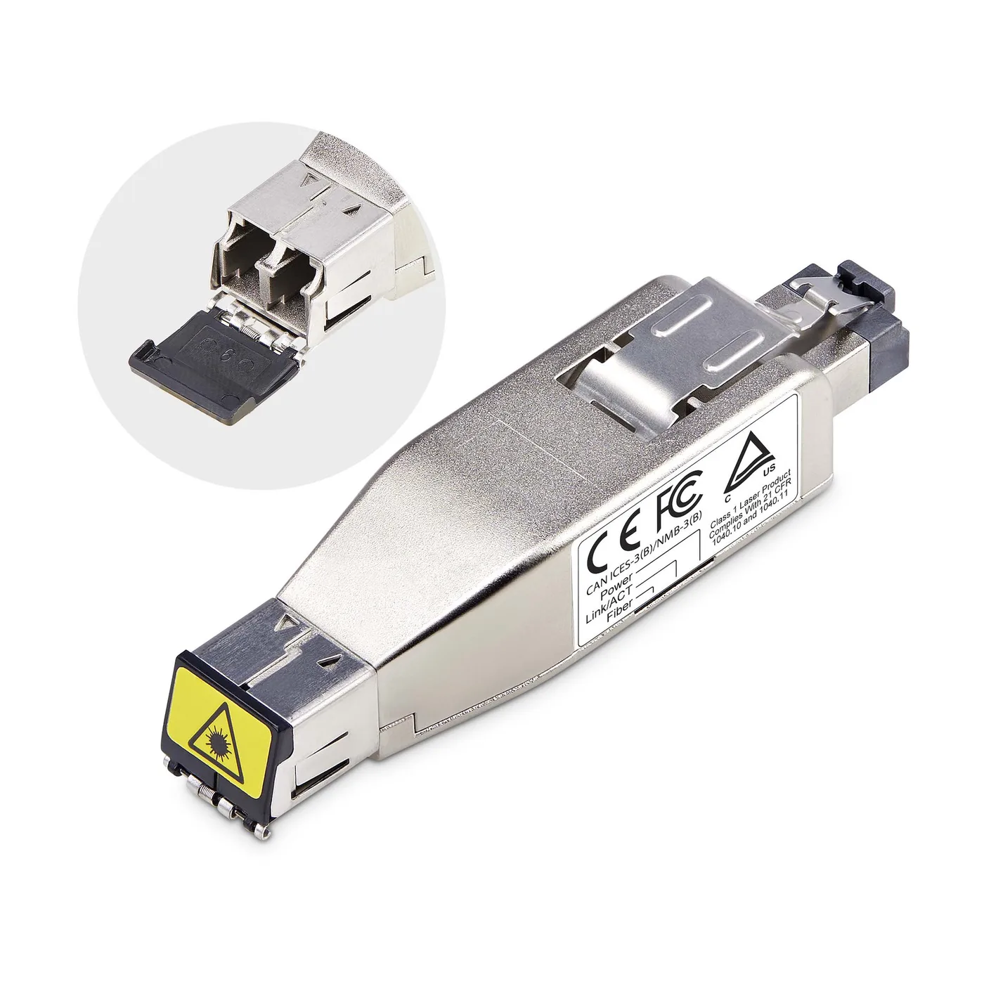 StarTech FIBER TO RJ45 MEDIA CONVERTER/POE MEDIA CONVERTER DONGLE SMF/M — akcesorium sieciowe LAN